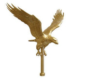 Gold Aluminum Flying Eagles for Exterior Flagpoles - Flags Unlimited