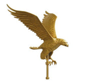 Gold Aluminum Flying Eagles for Exterior Flagpoles - Flags Unlimited