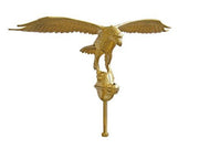 Gold Aluminum Flying Eagles for Exterior Flagpoles - Flags Unlimited