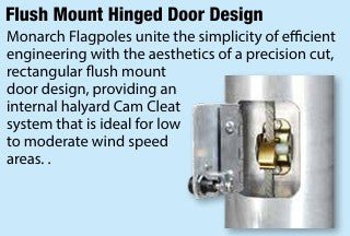 Monarch Series Internal Halyard Flagpoles - Flags Unlimited