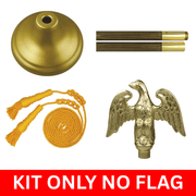 Oak Flagpole Display Kit - Flags Unlimited