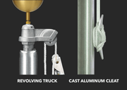 Premium Series (Atlas) External Halyard Flagpoles - Flags Unlimited