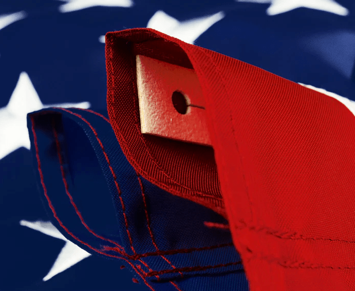 U.S. Embroidered Nylon Pole Sleeve Flag - Flags Unlimited