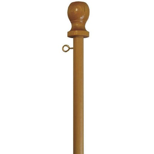 Wood 1 - Piece Pole (5') - Flags Unlimited