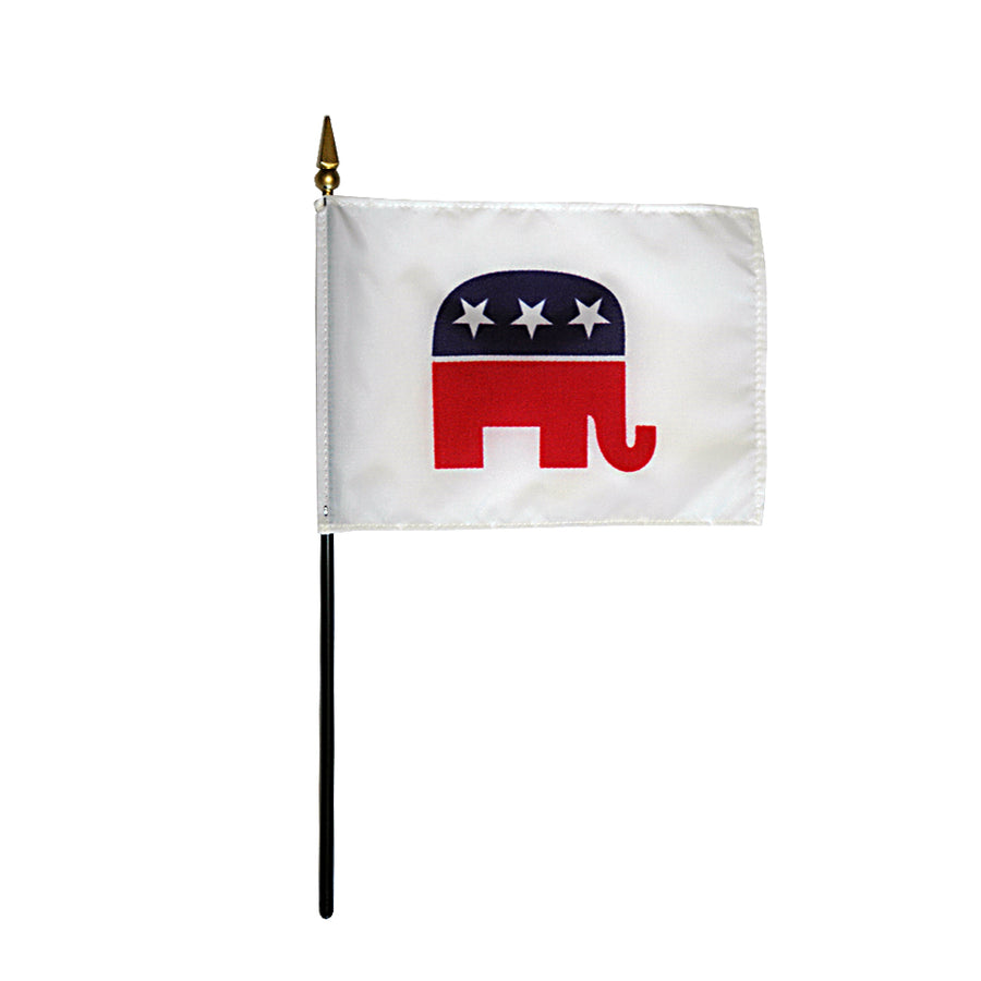 REPUBLICAN/GOP TABLE TOP FLAG 4X6"