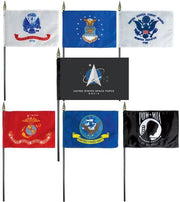 6 BRANCHES + POW BUNDLE 4X6" TABLE TOP FLAGS