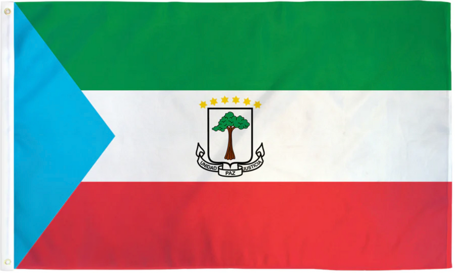 EQUATORIAL GUINEA NYLON FLAG (2X3' - 6X10')