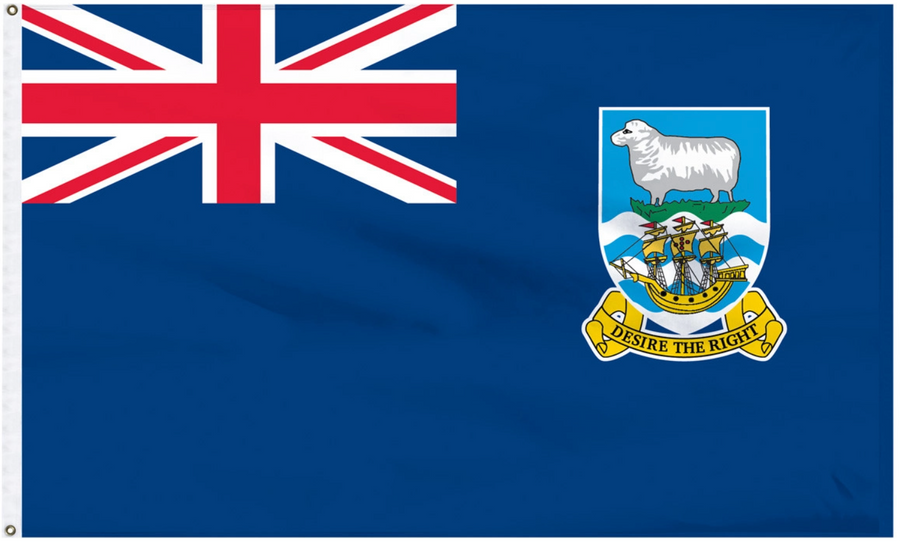 FALKLAND ISLANDS NYLON FLAG (2X3' - 6X10')