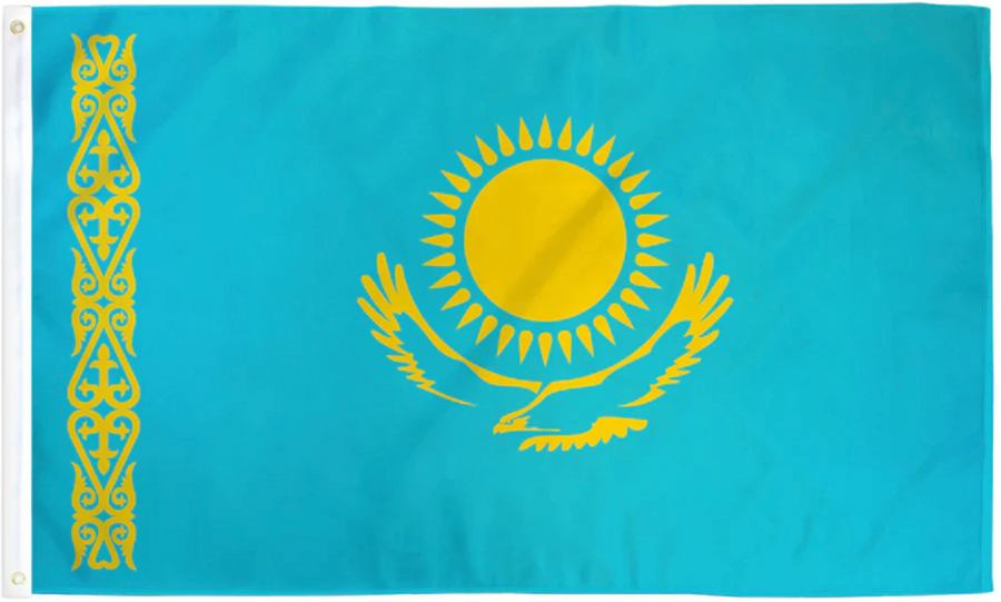 KAZAKHSTAN NYLON FLAG (2X3' - 6X10')