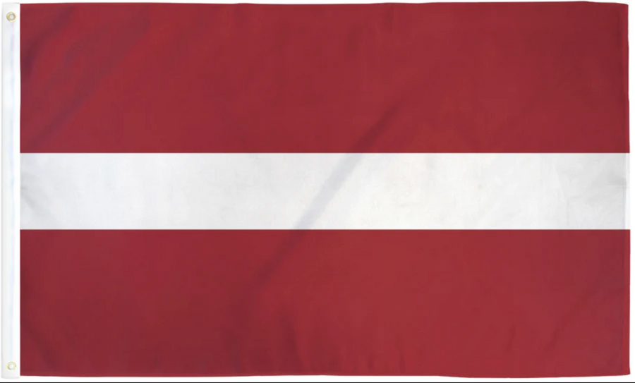 LATVIA NYLON FLAG (2X3' - 6X10')