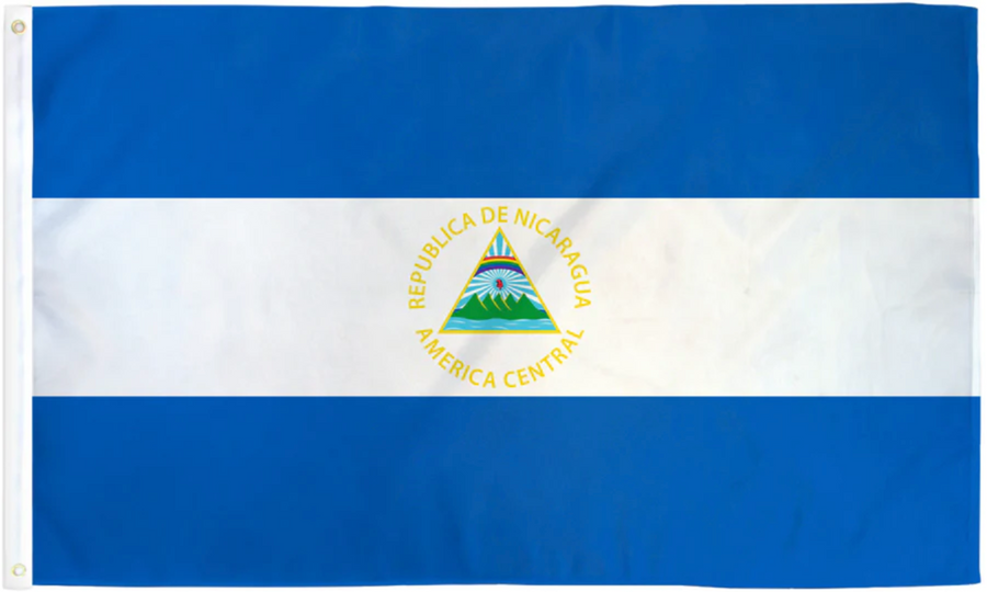 NICARAGUA NYLON FLAG (2X3' - 6X10')