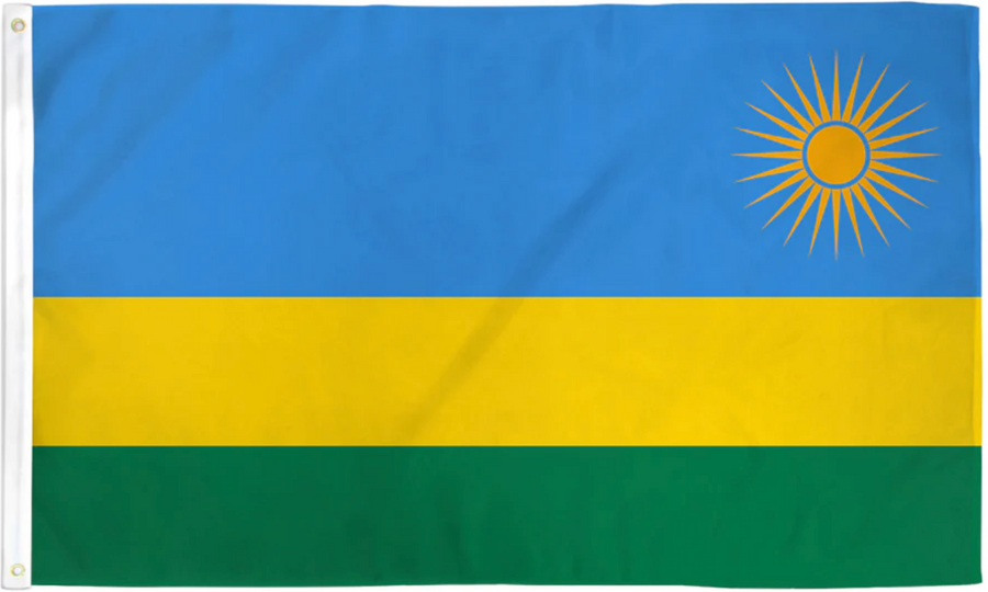 RWANDA NYLON FLAG (2X3' - 6X10')