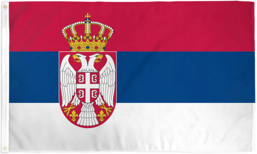 SERBIA NYLON FLAG (2X3' - 6X10')