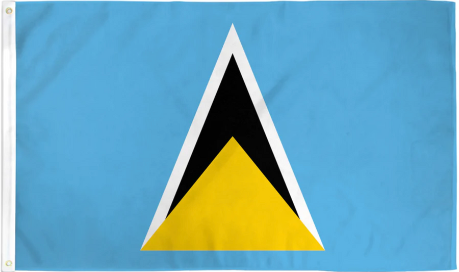SAINT LUCIA NYLON FLAG (2X3' - 6X10')