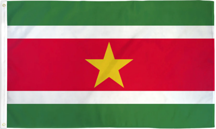 SURINAME NYLON FLAG (2X3' - 6X10')