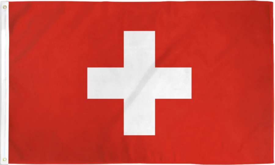 SWITZERLAND NYLON FLAG (2X3' - 6X10')