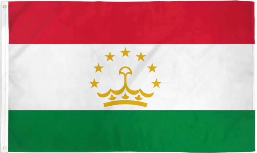 TAJIKISTAN NYLON FLAG (2X3' - 6X10')
