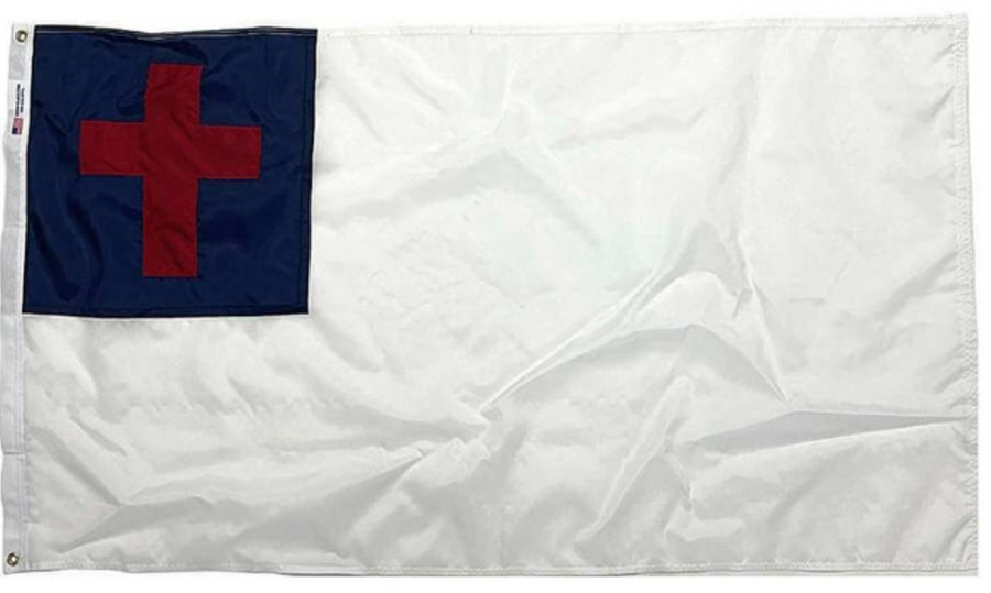 CHRISTIAN CROSS SEWN OUTDOOR NYLON FLAG