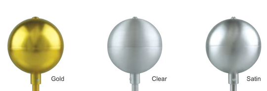 BALL ORNAMENT FOR OUTDOOR FLAGPOLES