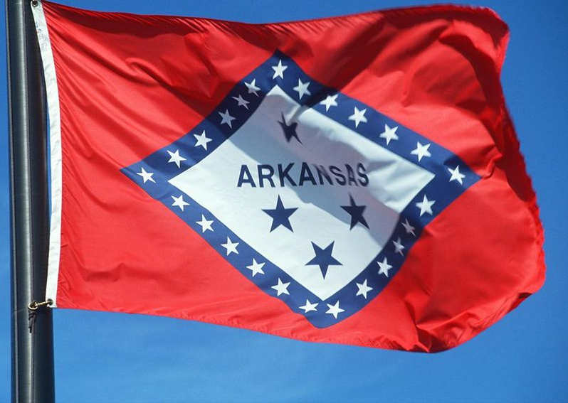 STATE OF ARKANSAS NYLON & POLY-EXTRA FLAGS