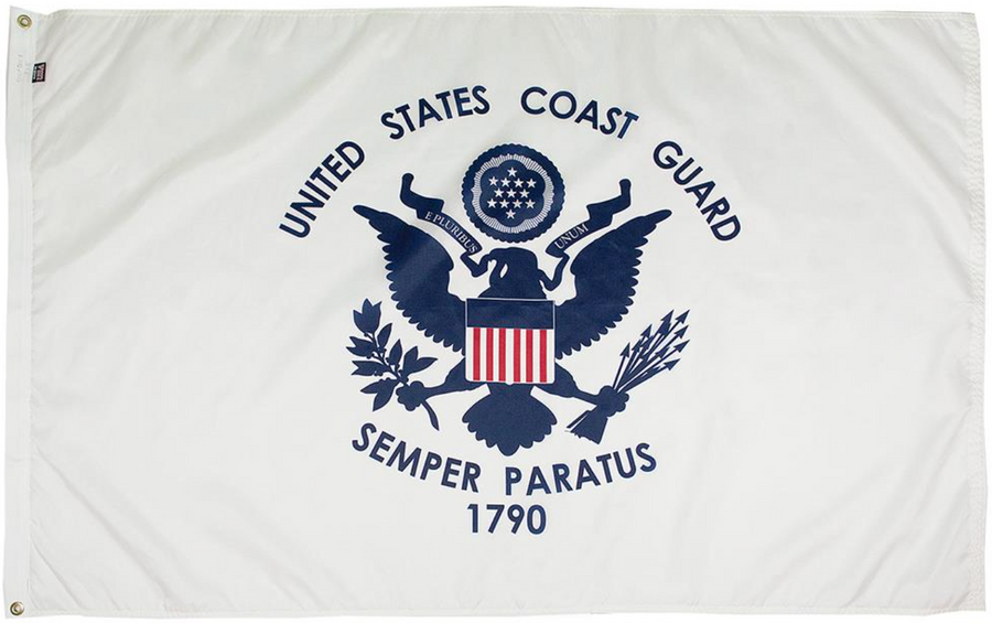 U.S. COAST GUARD NYLON FLAG