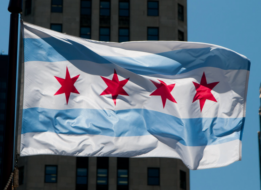 CHICAGO POLY FLAG