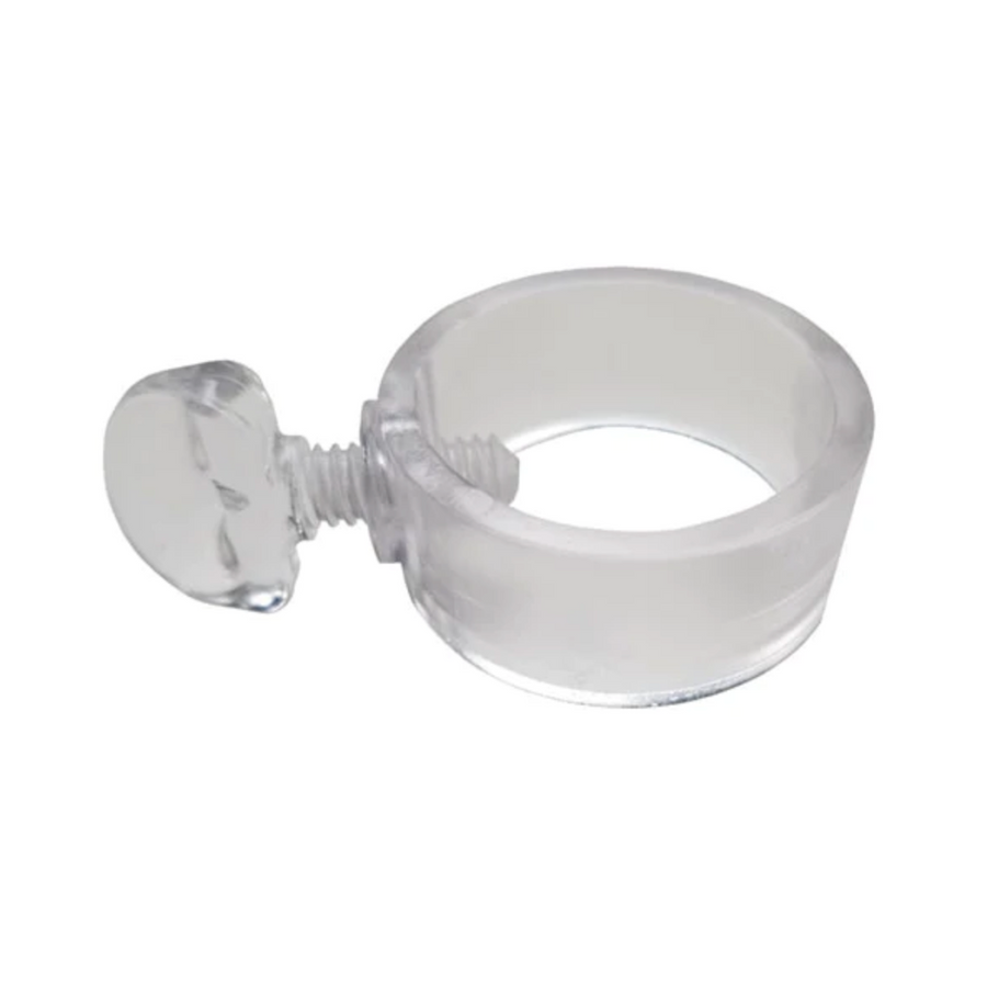 CLEAR PLASTIC EZ-MOUNT FLAG RING FOR 1" FLAGPOLE