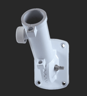 Adjustable Aluminum Flagpole Bracket | White | Silver | Black - Flags Unlimited