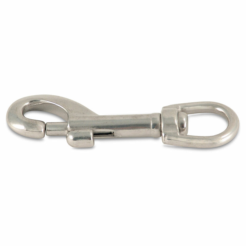 3 1/2" Nickel Plated/Silver Swivel Snap
