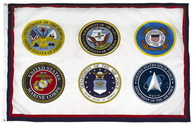 Armed Forces Branches Flag - Flags Unlimited