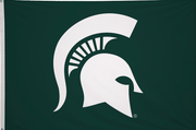 Michigan State University (MSU) Sparty Head Flag - Flags Unlimited