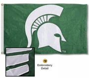 Michigan State University (MSU) Sparty Head Flag - Flags Unlimited