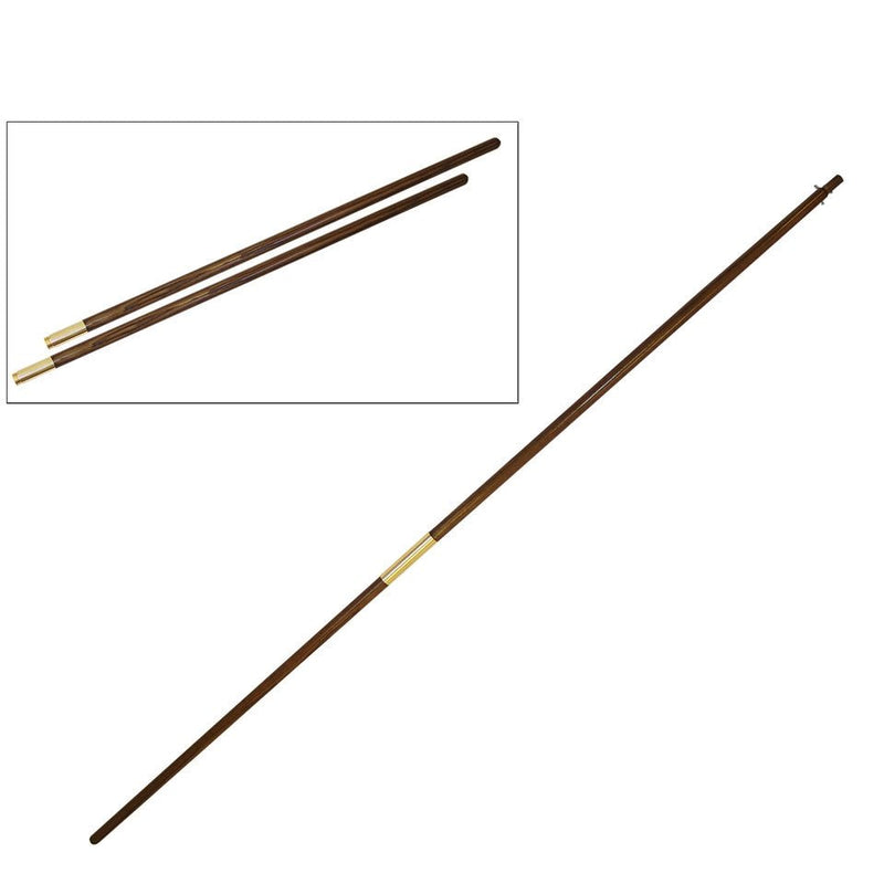 Oak Finished Display Poles - Flags Unlimited
