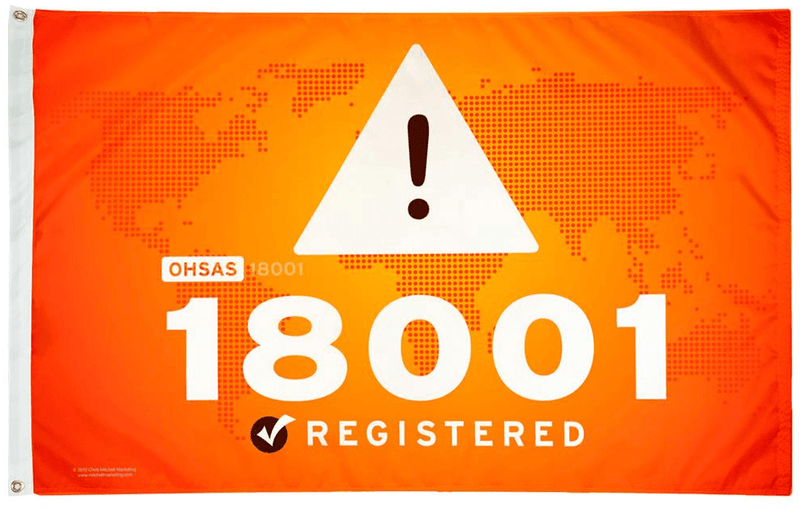 OHSAS 18001 Flag - Flags Unlimited