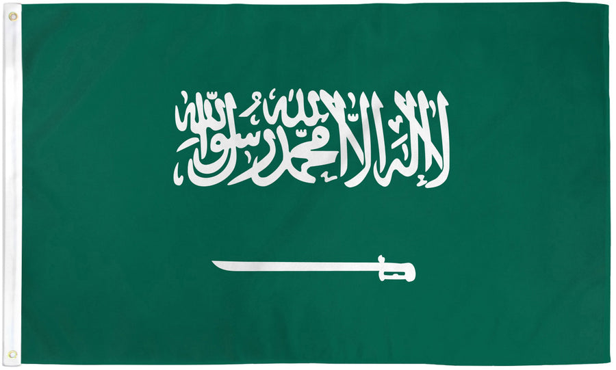 SAUDI ARABIA FLAG POLY 3X5'