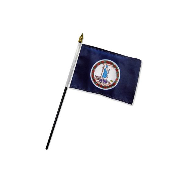 STATE OF VIRGINIA TABLE TOP FLAG 4X6"
