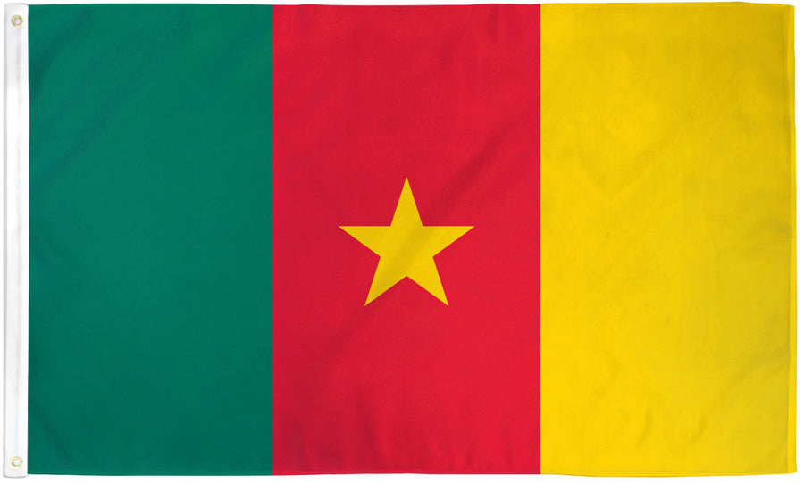 CAMEROON FLAG POLY 3X5'