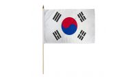 SOUTH KOREA STICK FLAG 12X18"