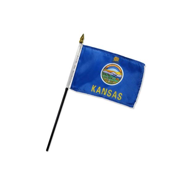 STATE OF KANSAS TABLE TOP FLAG 4X6"