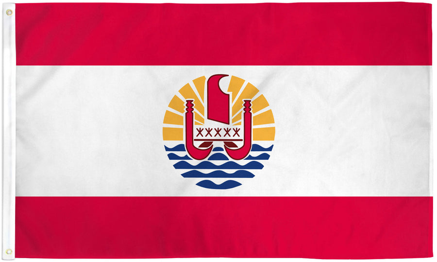 FRENCH POLYNESIAN FLAG POLY 3X5'