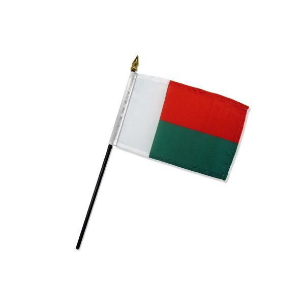 MADAGASCAR STICK FLAG 4X6"