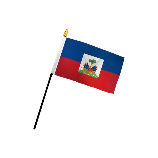 HAITI STICK FLAG 4X6"