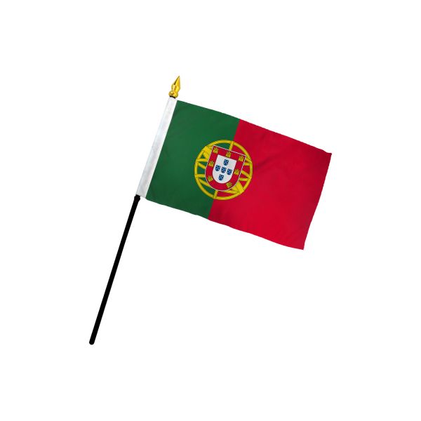 PORTUGAL STICK FLAG 4X6"