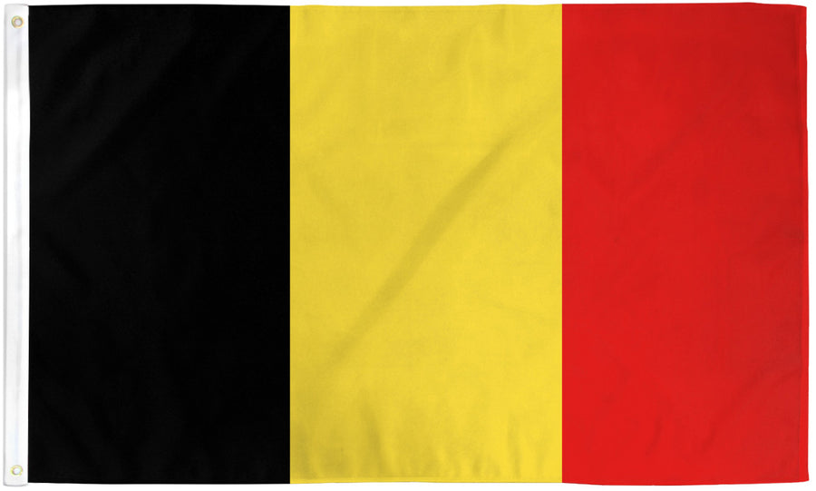 BELGIUM FLAG POLY 3X5'