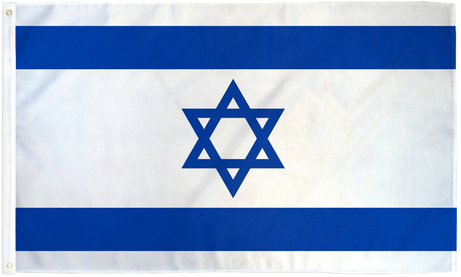 ISRAEL FLAG POLY 3X5'