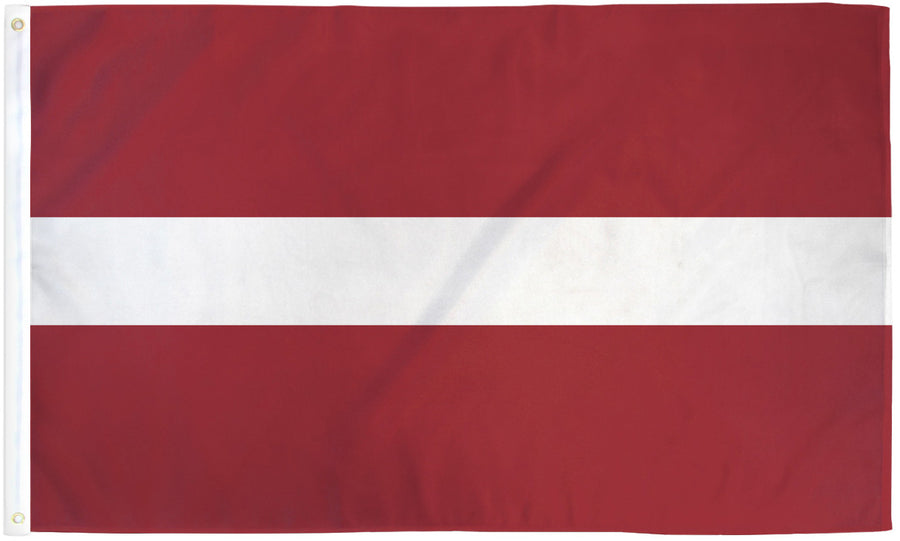 LATVIA FLAG POLY 3X5'