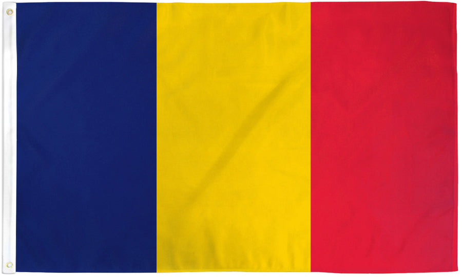 ROMANIA FLAG POLY 3X5'