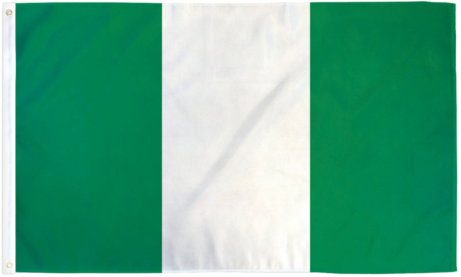 NIGERIA FLAG POLY 3X5'