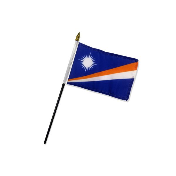 MARSHALL ISLANDS STICK FLAG 4X6"