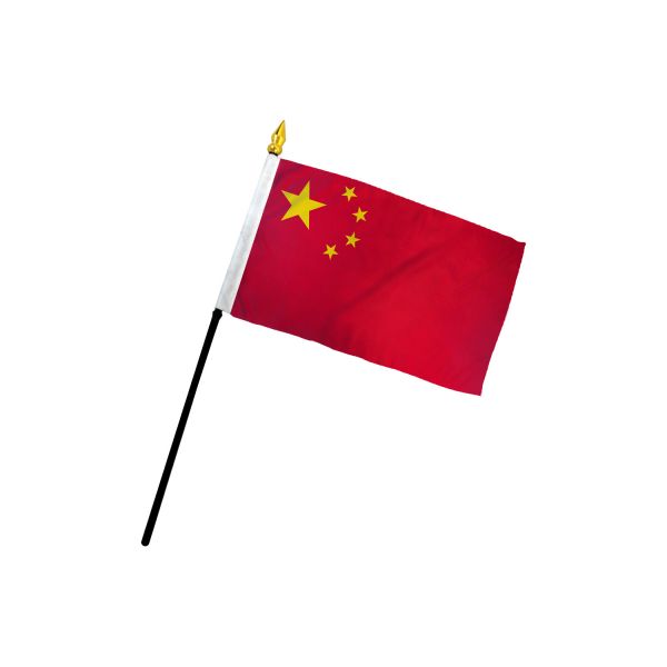 CHINA STICK FLAG 4X6"